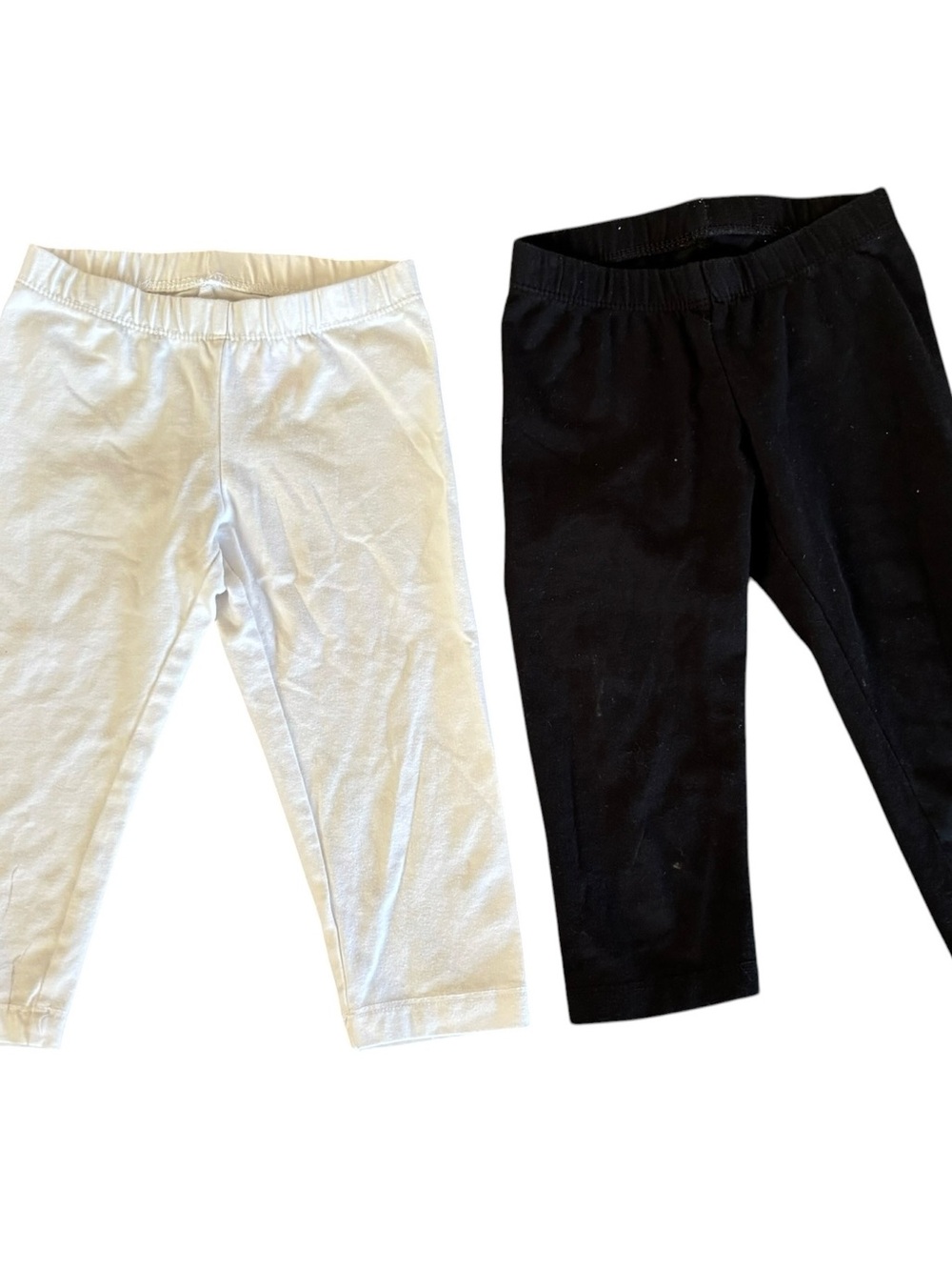 Cat & Jack Black and White Kids Leggings Duo